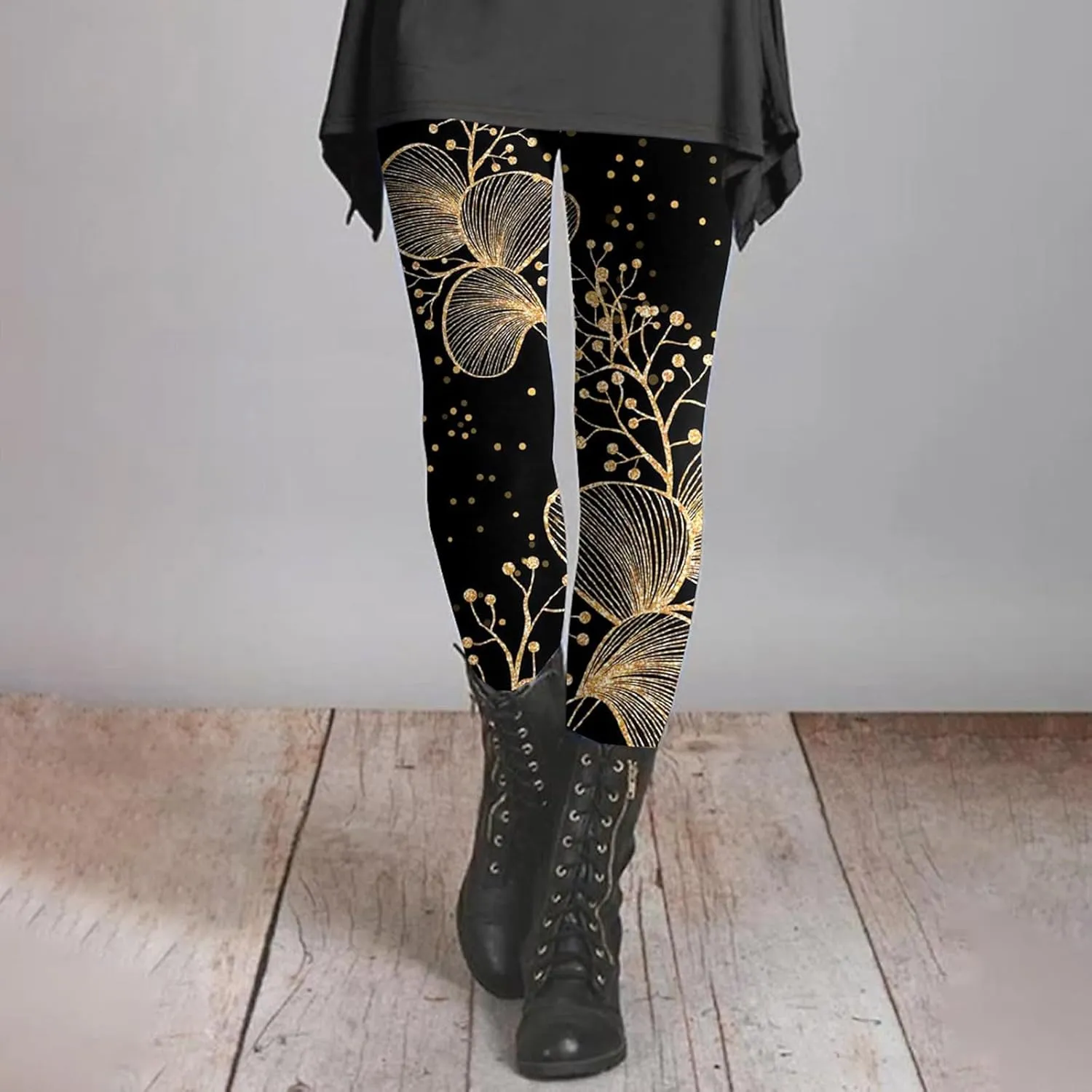 High Waist Workout Leggings Yoga Pants for Women Full Length Workout Tights Leggings High Waist Soft Sports Trousers