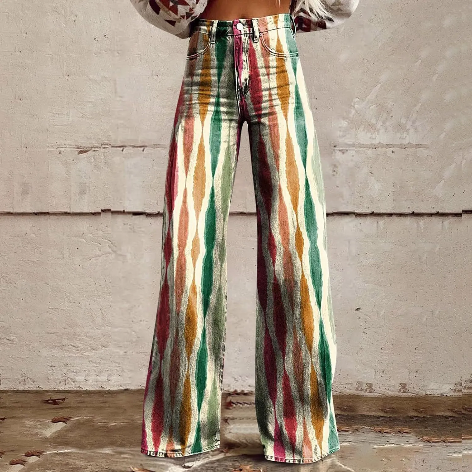 High Waisted Jeans for Women, Casual Trendy Loose Lightweight Soft Chic Trousers