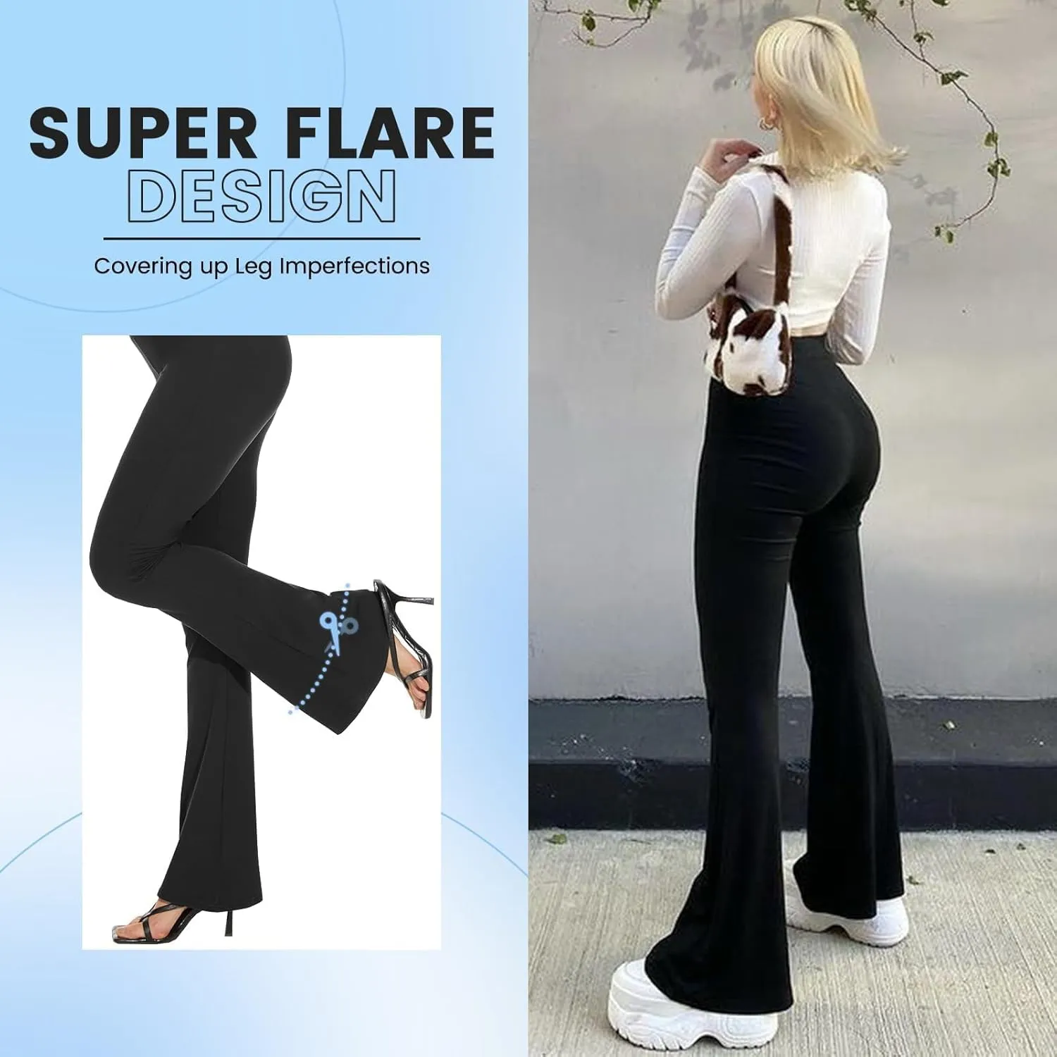 High Waisted Leggings for Women - Soft Athletic Tummy Control Yoga Pants for Cycling Dance Tights
