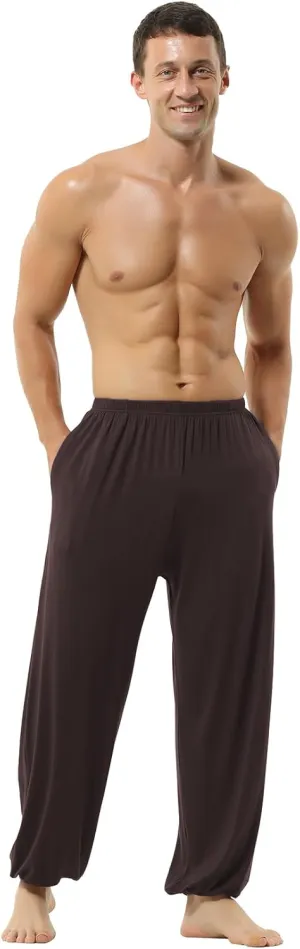Hoerev Men Women Super Soft Yoga Pants Trousers Taiji Lounge Pant