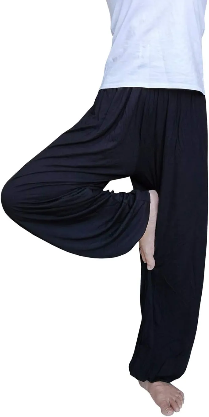 Hoerev Men Women Super Soft Yoga Pants Trousers Taiji Lounge Pant