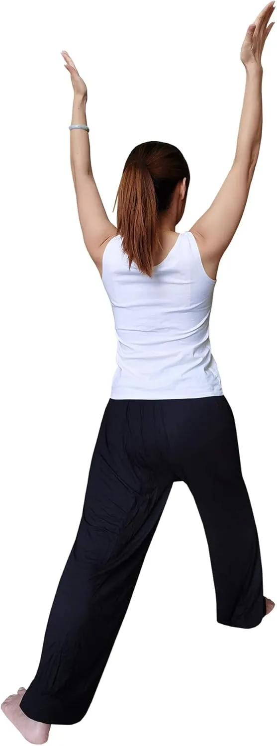 Hoerev Men Women Super Soft Yoga Pants Trousers Taiji Lounge Pant