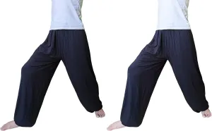 Hoerev Men Women Super Soft Yoga Pants Trousers Taiji Lounge Pant