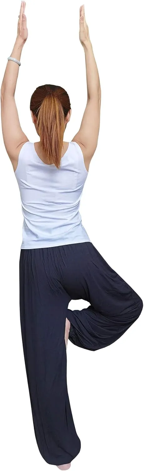 Hoerev Men Women Super Soft Yoga Pants Trousers Taiji Lounge Pant