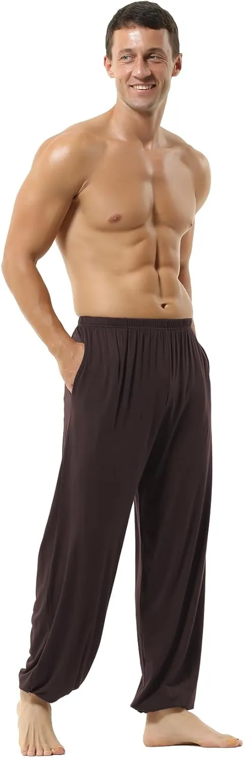 Hoerev Men Women Super Soft Yoga Pants Trousers Taiji Lounge Pant
