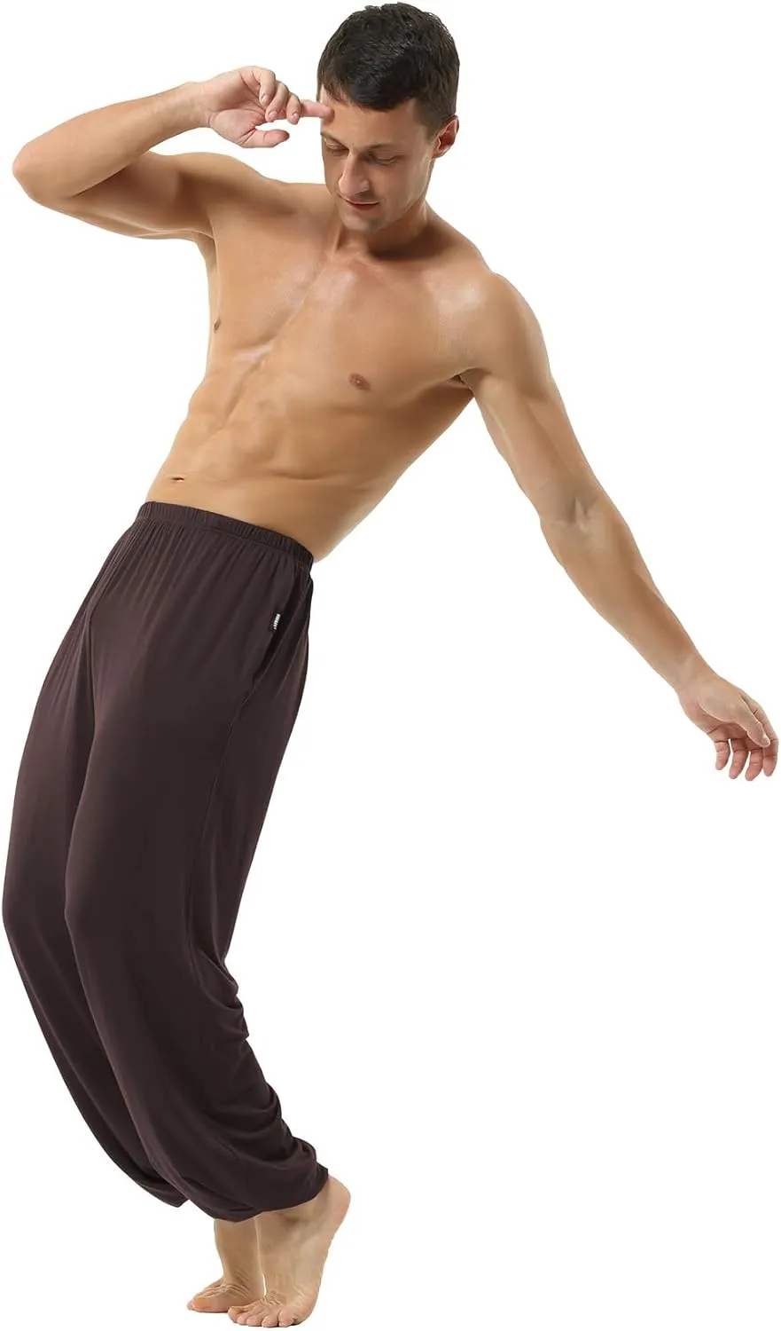 Hoerev Men Women Super Soft Yoga Pants Trousers Taiji Lounge Pant