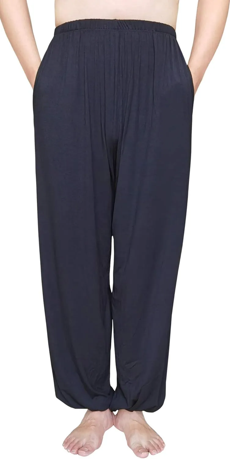 Hoerev Men Women Super Soft Yoga Pants Trousers Taiji Lounge Pant