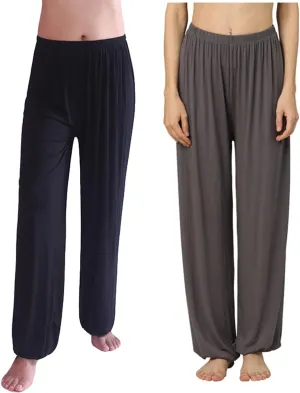 Hoerev Men Women Super Soft Yoga Pants Trousers Taiji Lounge Pant