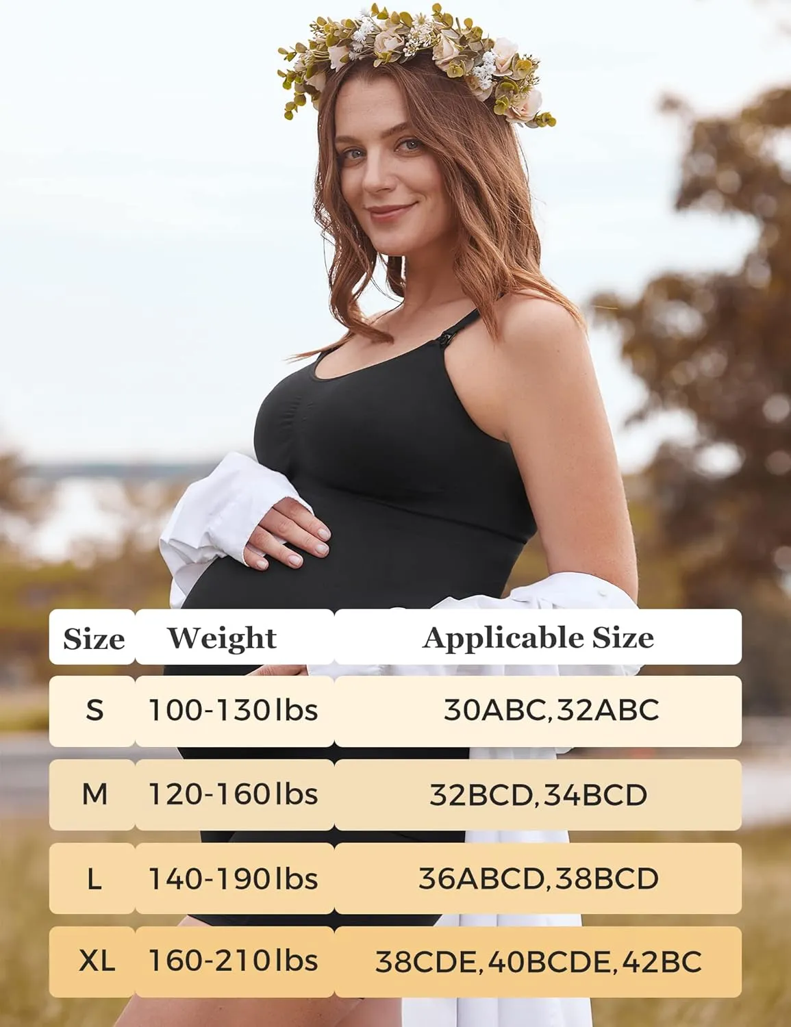HOFISH Support Nursing Tank Tops for Breastfeeding, Comfort Stretch Maternity Camisoles