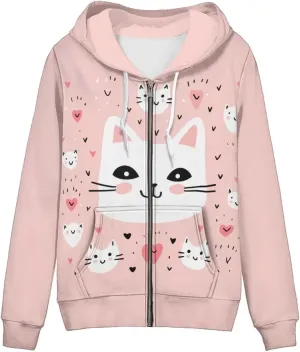 Hoodies for Women Zip Up Hoodie Jackets Hooded Sweater