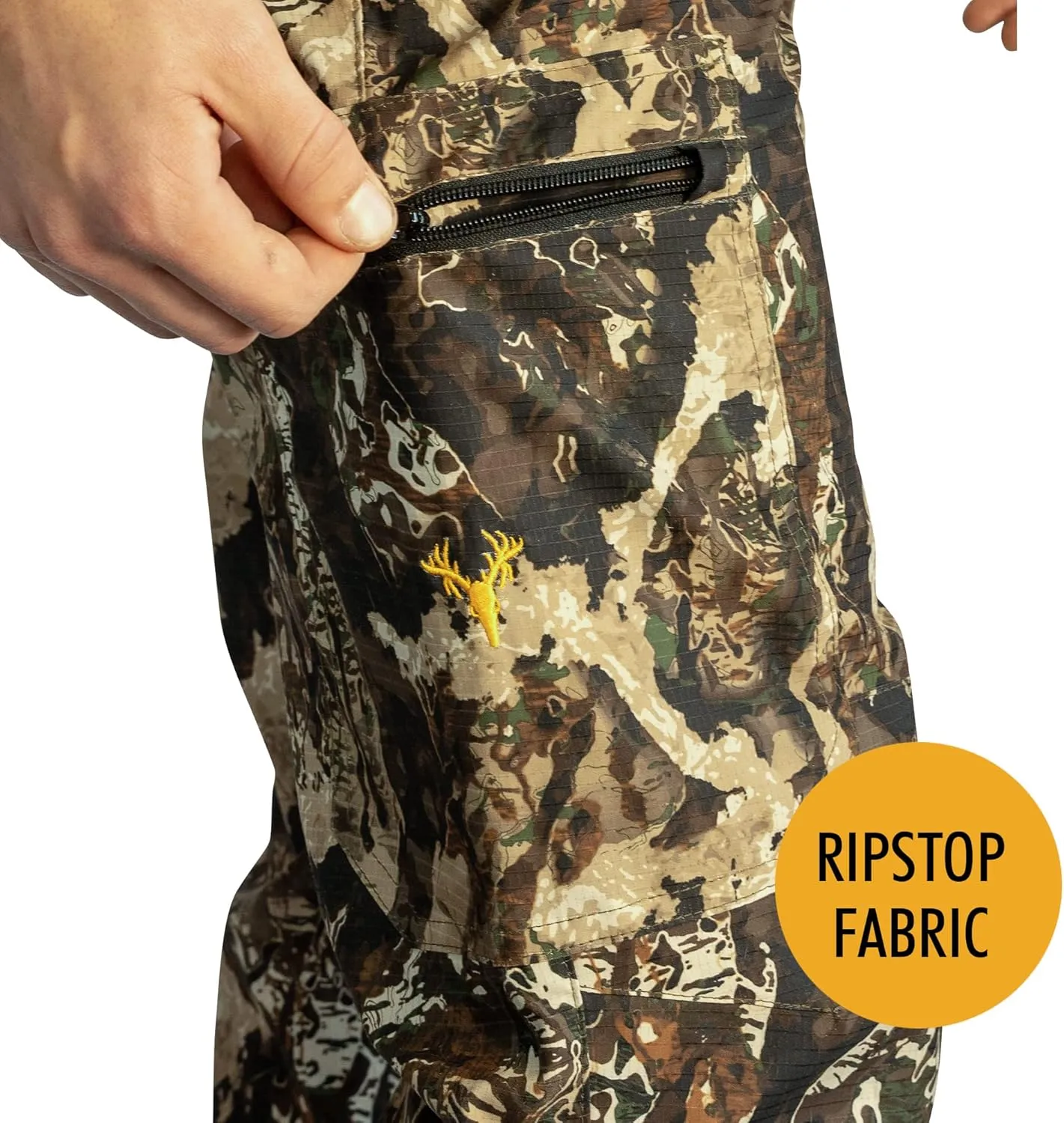 HOT SHOT Mens Camo Hunting Performance Pant  Camouflage Outdoor Pants for Men