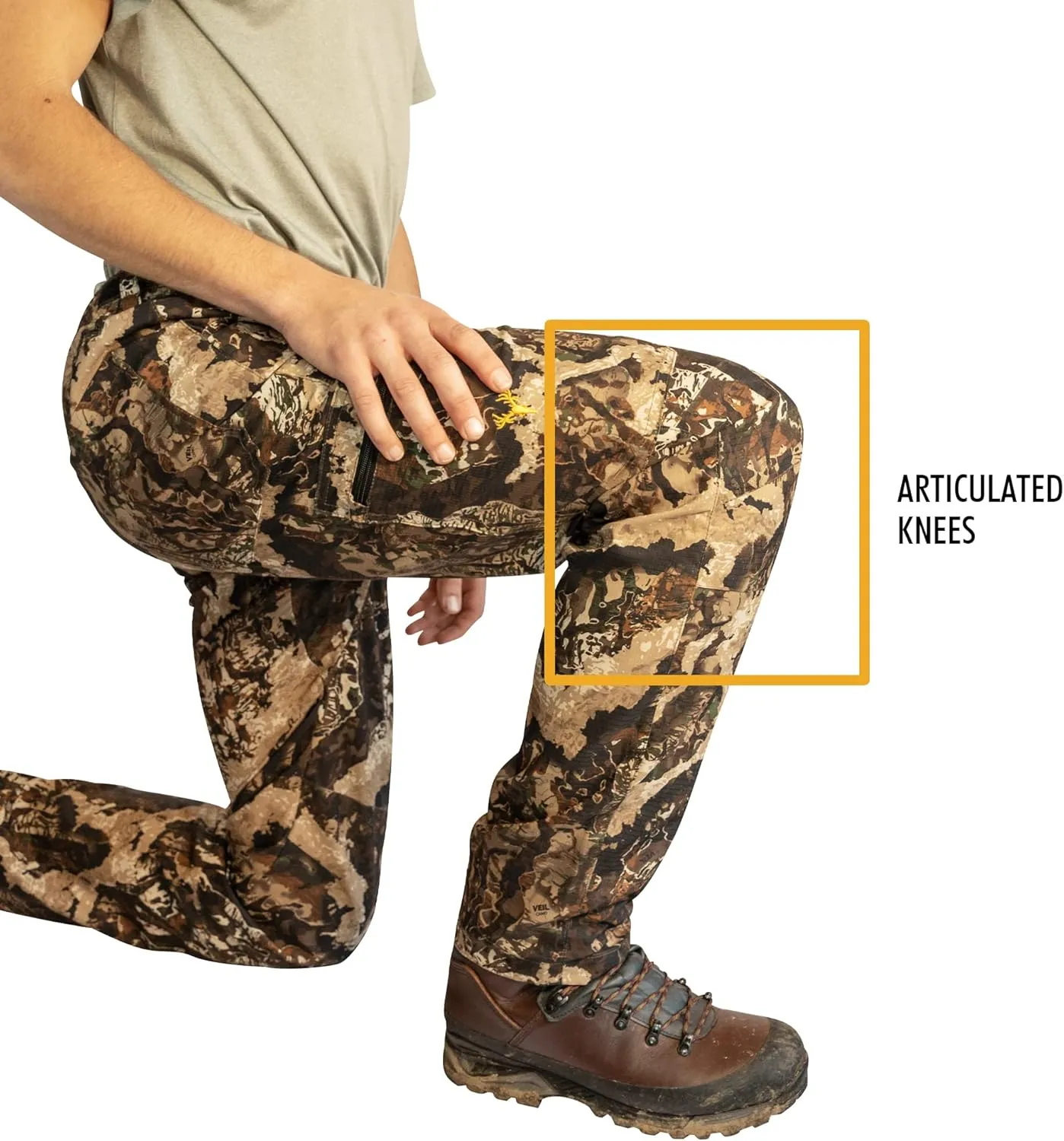 HOT SHOT Mens Camo Hunting Performance Pant  Camouflage Outdoor Pants for Men