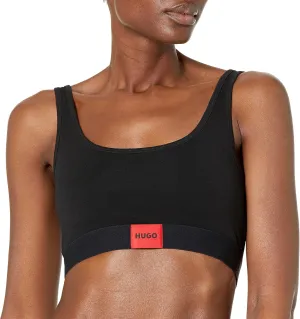 HUGO Women's Standard Peekaboo Detail Bralette Bikini Top