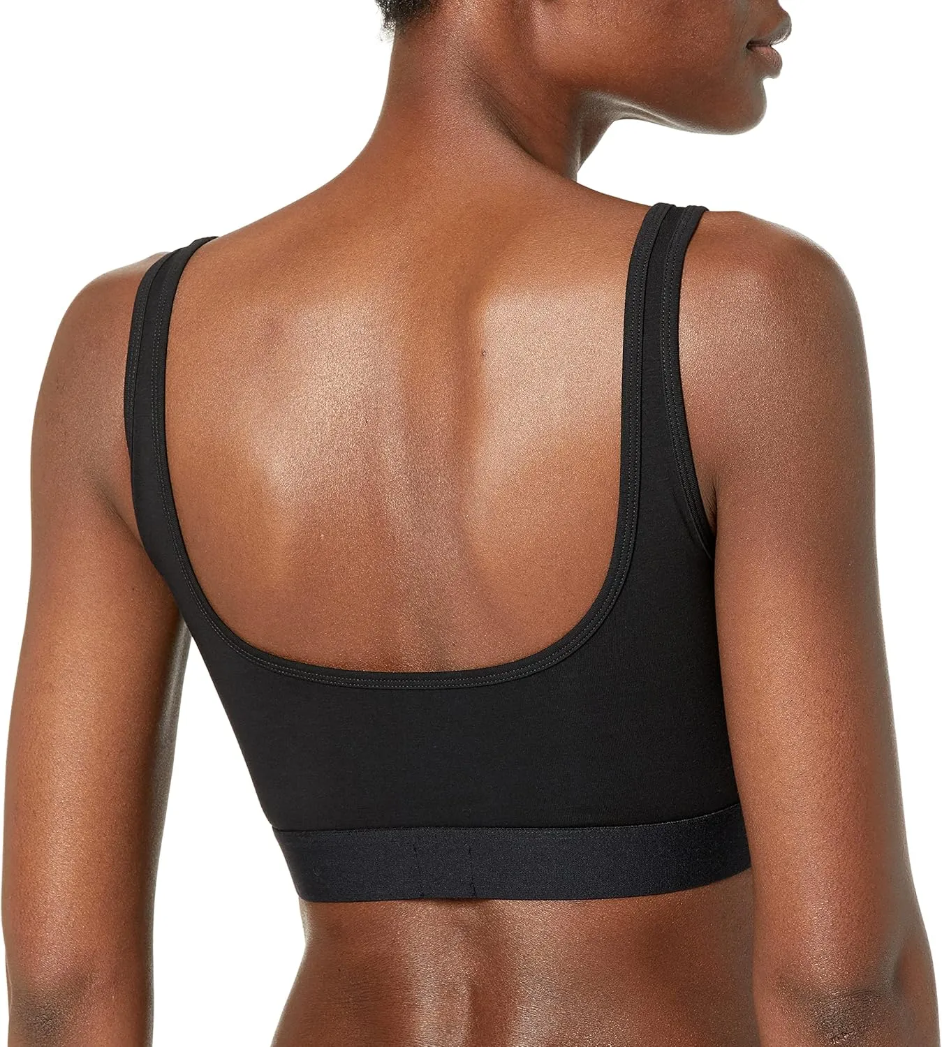 HUGO Women's Standard Peekaboo Detail Bralette Bikini Top