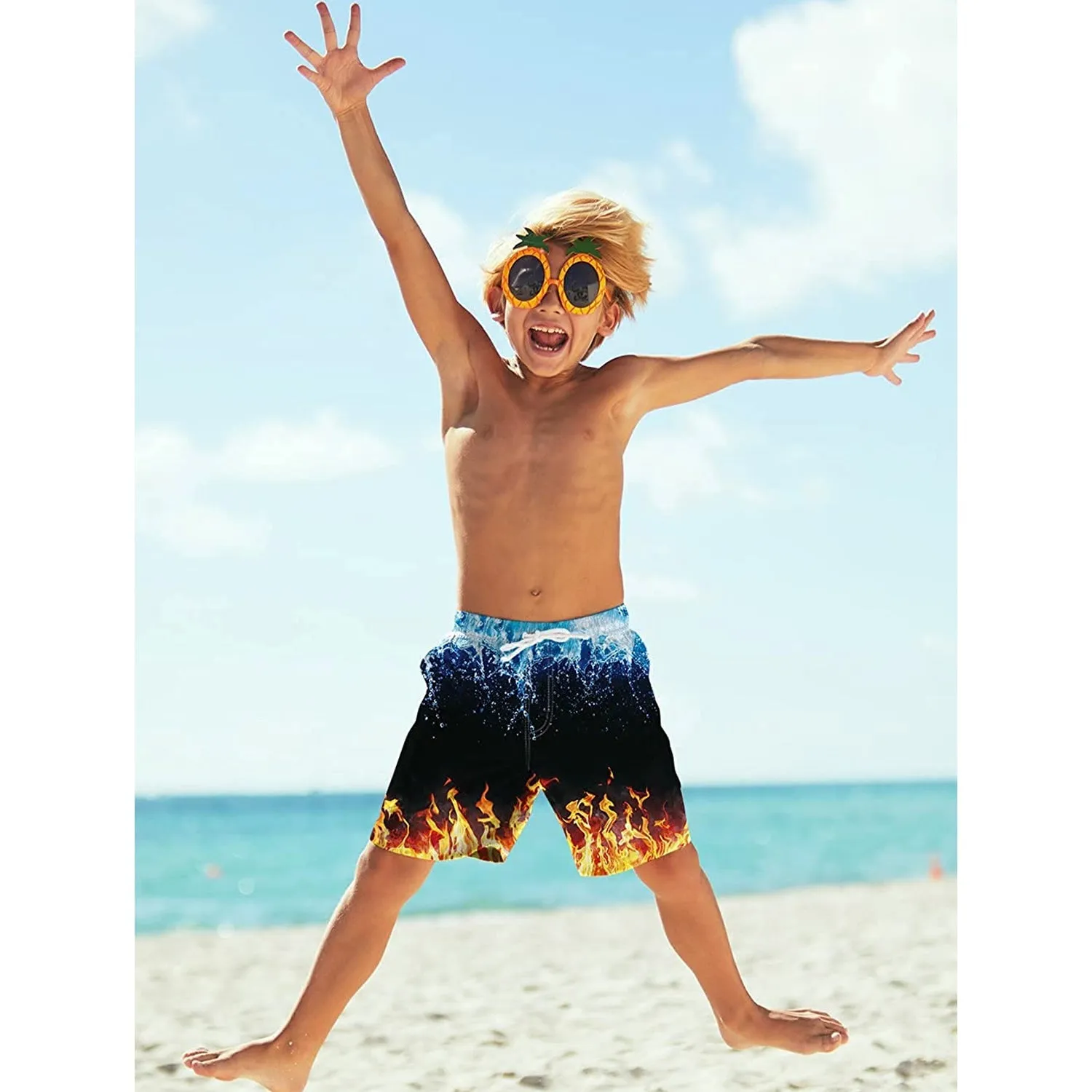 Ice & Fire Funny Boy Swim Trunk