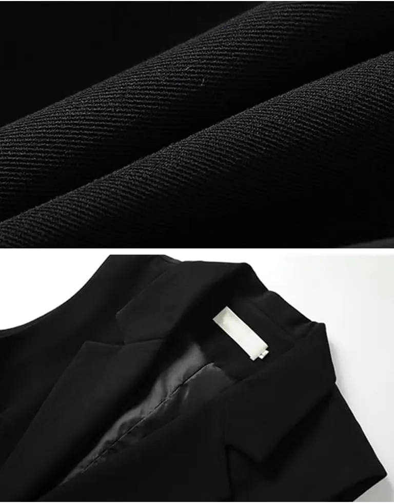 IDEALSANXUN Long Vest for Women Sleeveless Blazer Jackets Vest Tops