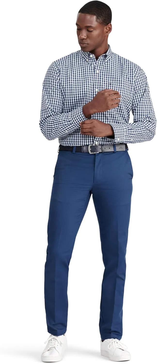 IZOD Men's Performance Comfort Long Sleeve Plaid Button Down