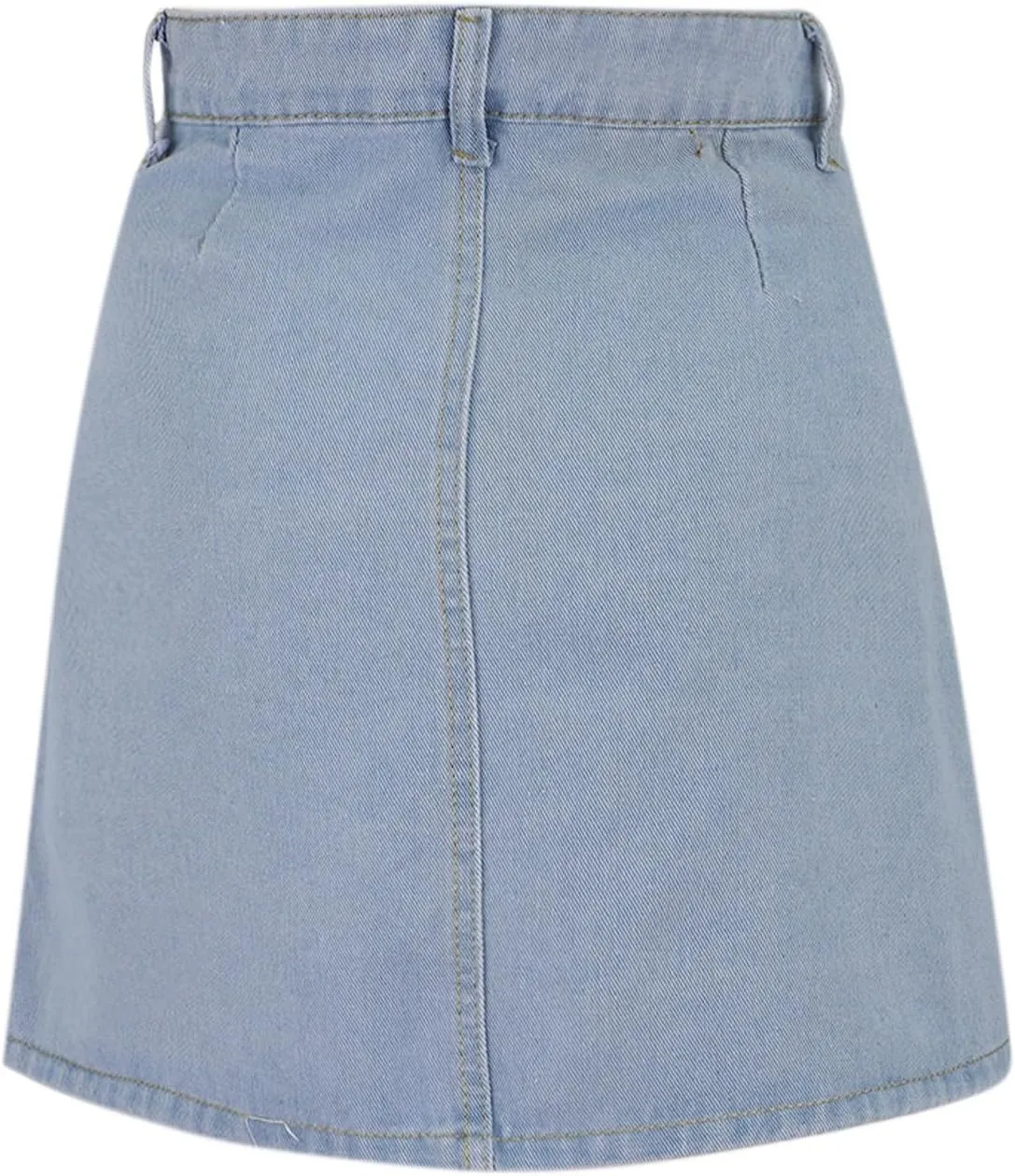 Jean Skirts for Women Denim High Waisted Trendy Stretchy Mini Button Front Short Pencil Skirt with Pockets 2025