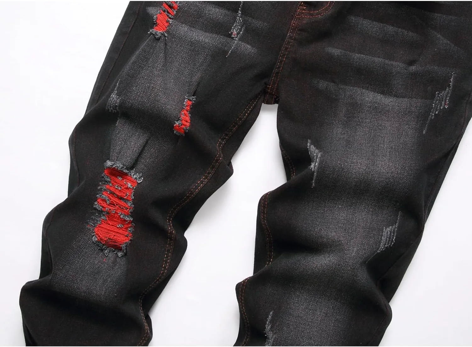 Jeans for Men Stretch Slim Fit Denim Comfort Flex Waist Colored Pants Strechy Regular Fit Tapered Leg
