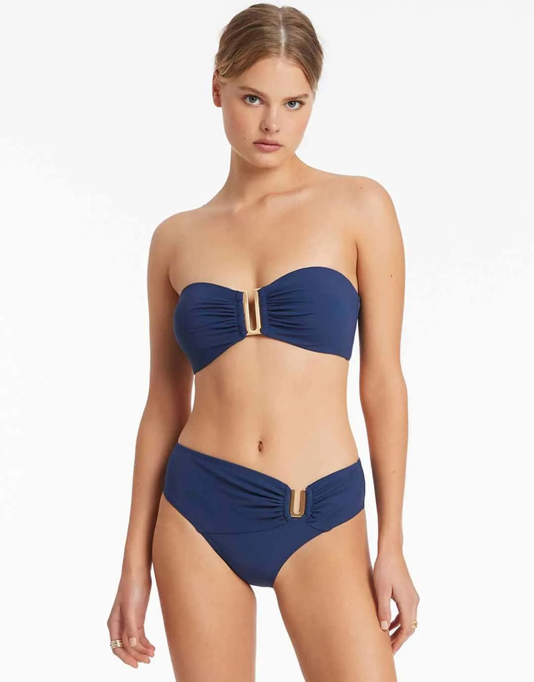 Jetset U Trim Bandeau Bikini Top - Pacific Blue