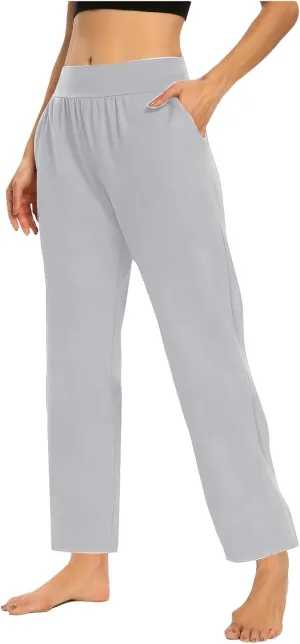 Juniors High Cut Flare Wide Leg Trousers Pants Trousers Pants for Women Track Athletic Yoga Trousers Pants