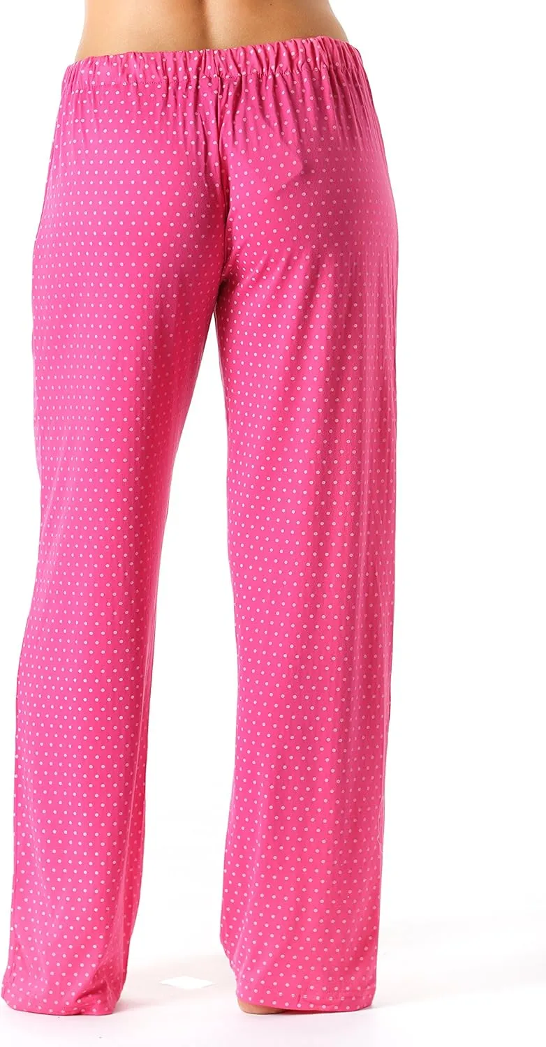Just Love Silky Soft Women Pajama Pants with Stretch PJs Sleepwear