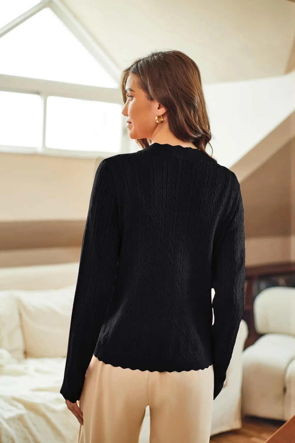 KANCY KOLE Women's 2025 Long Sleeve Cropped Cardigan Sweaters Lightweight Crochet Button Down Cardigan Shrugs for Dresses