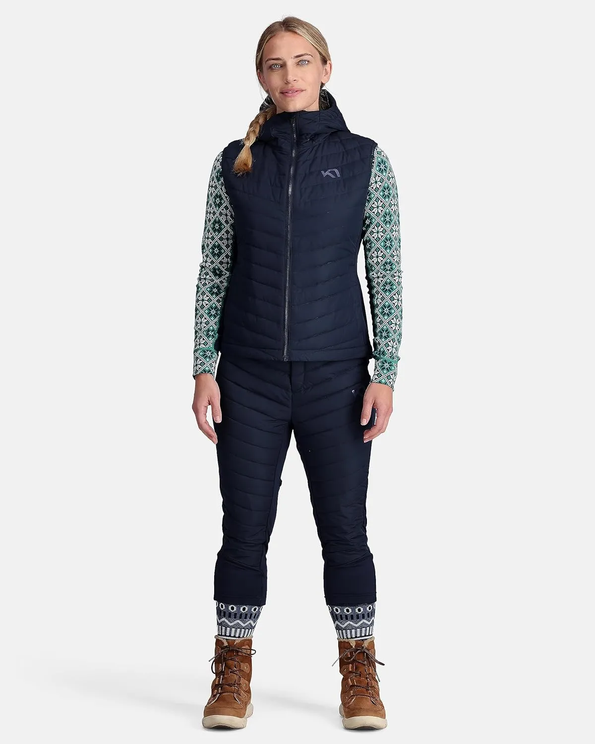 Kari Traa Eva Women's Down Vest, Lightweight Winter Jacket Women, Water-Resistant Down Jacket with Hood, Winter Outerwear