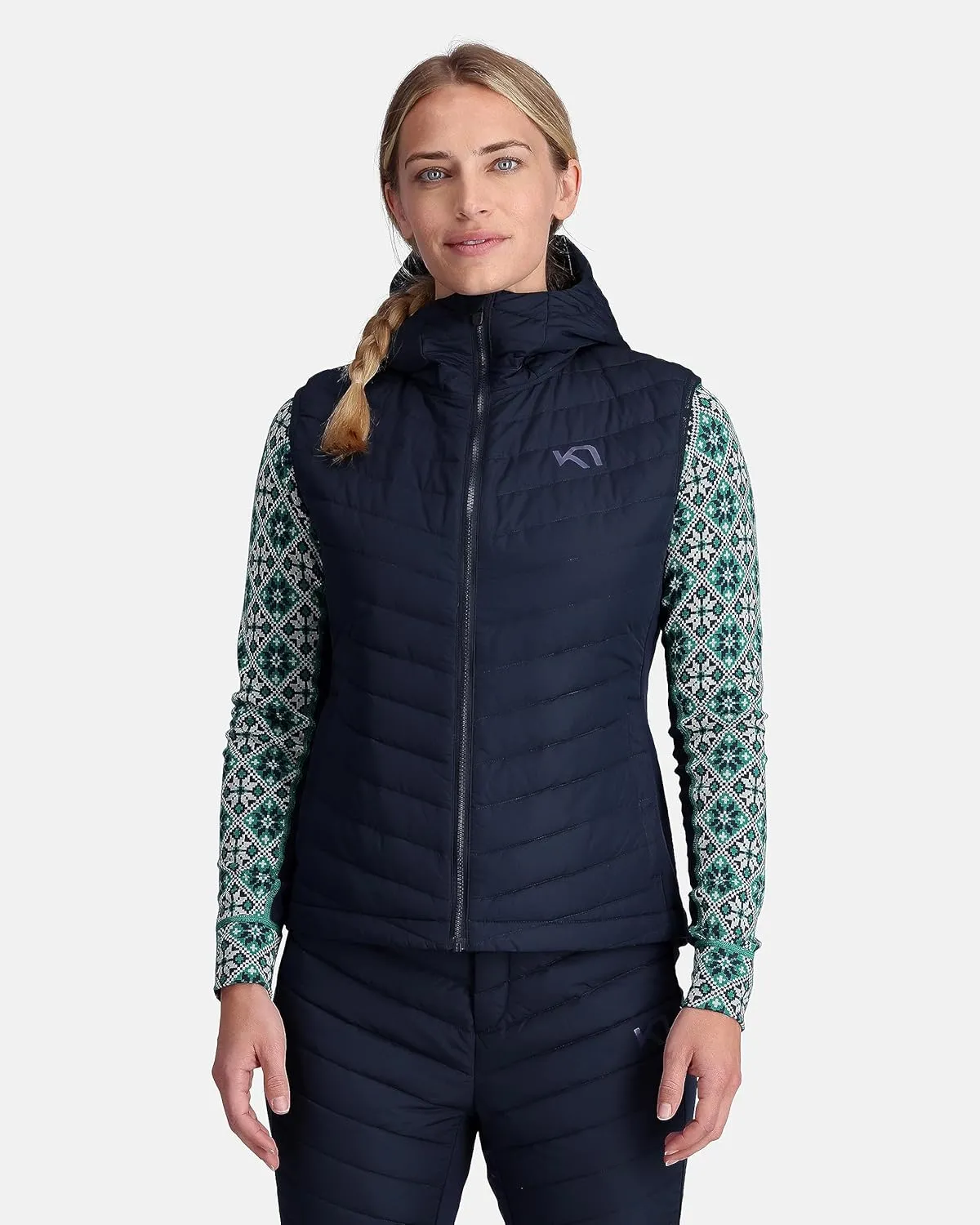 Kari Traa Eva Women's Down Vest, Lightweight Winter Jacket Women, Water-Resistant Down Jacket with Hood, Winter Outerwear