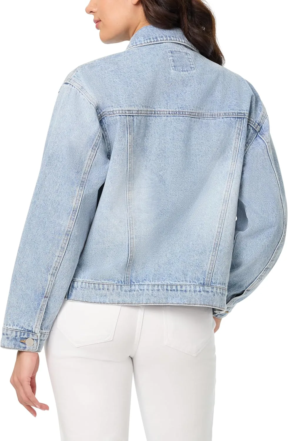 kensie Jeans for Women Oversized Denim Jacket, Small to X-Large