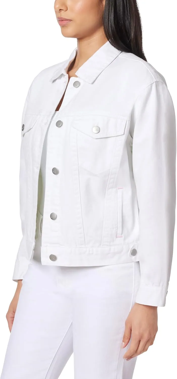 kensie Jeans for Women Oversized Denim Jacket, Small to X-Large