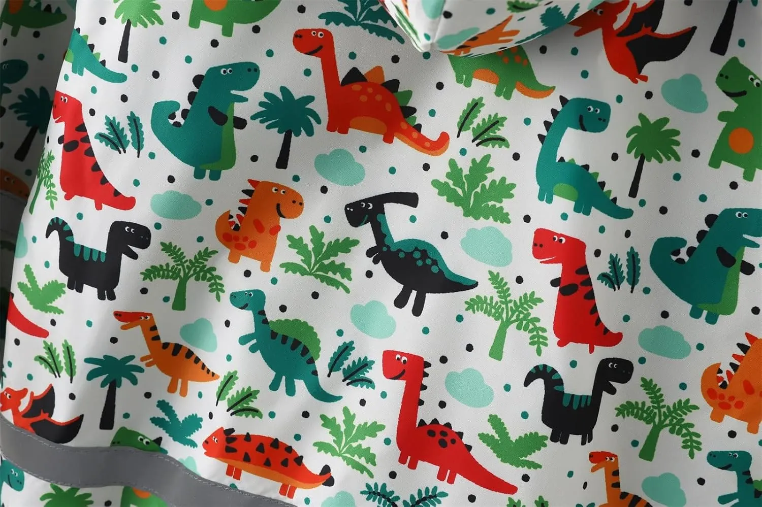 Kids Hooded Raincoat Print Rain Windproof Outwear Reflective Soccer Gear for Kids Trench Coat Hoodies Clothes Long Apron