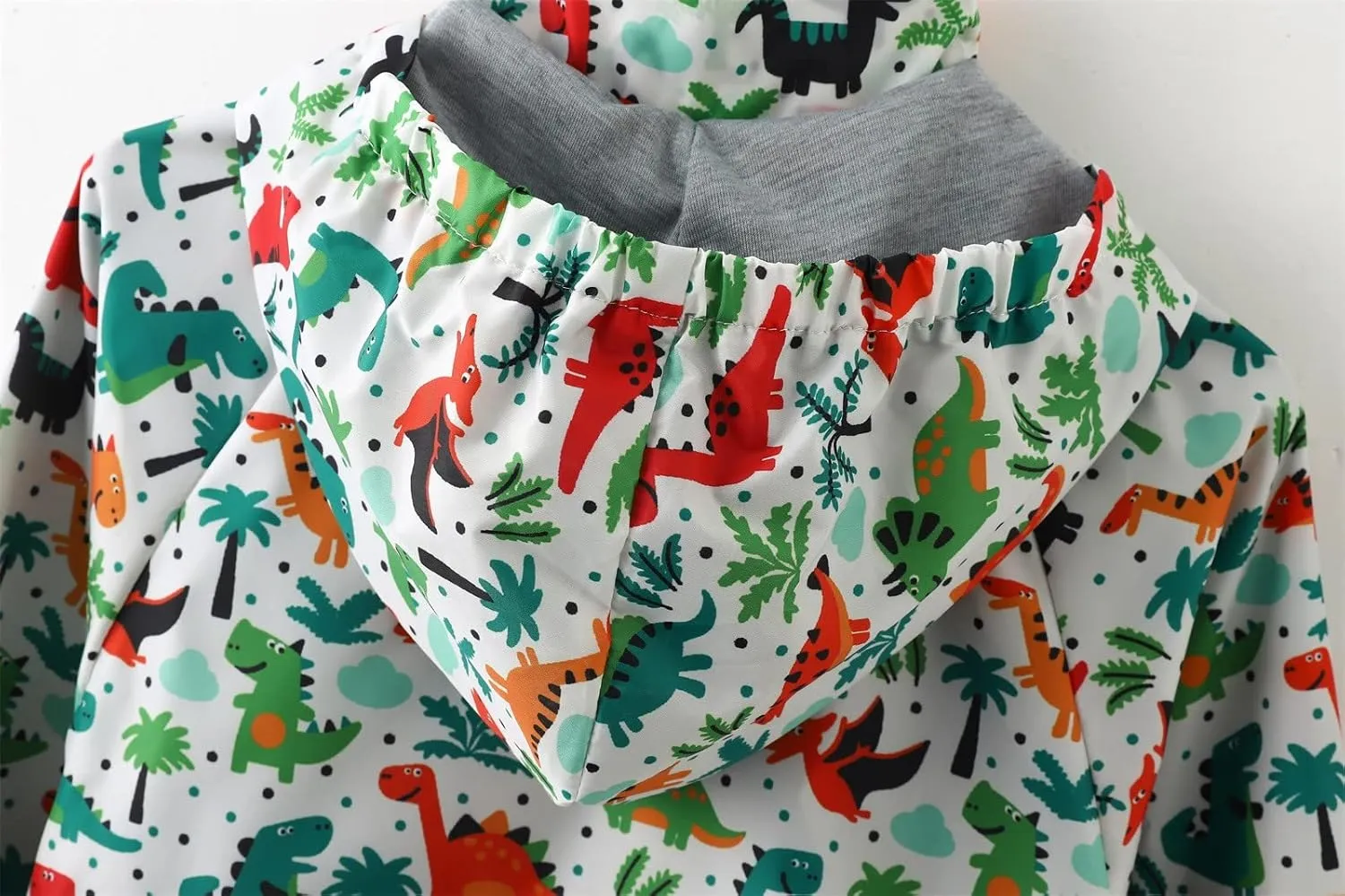Kids Hooded Raincoat Print Rain Windproof Outwear Reflective Soccer Gear for Kids Trench Coat Hoodies Clothes Long Apron