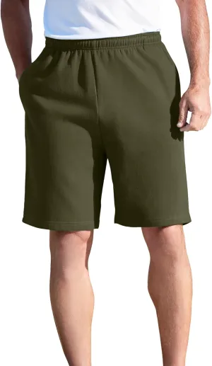 KingSize Men's Big & Tall Comfort Fleece Shorts