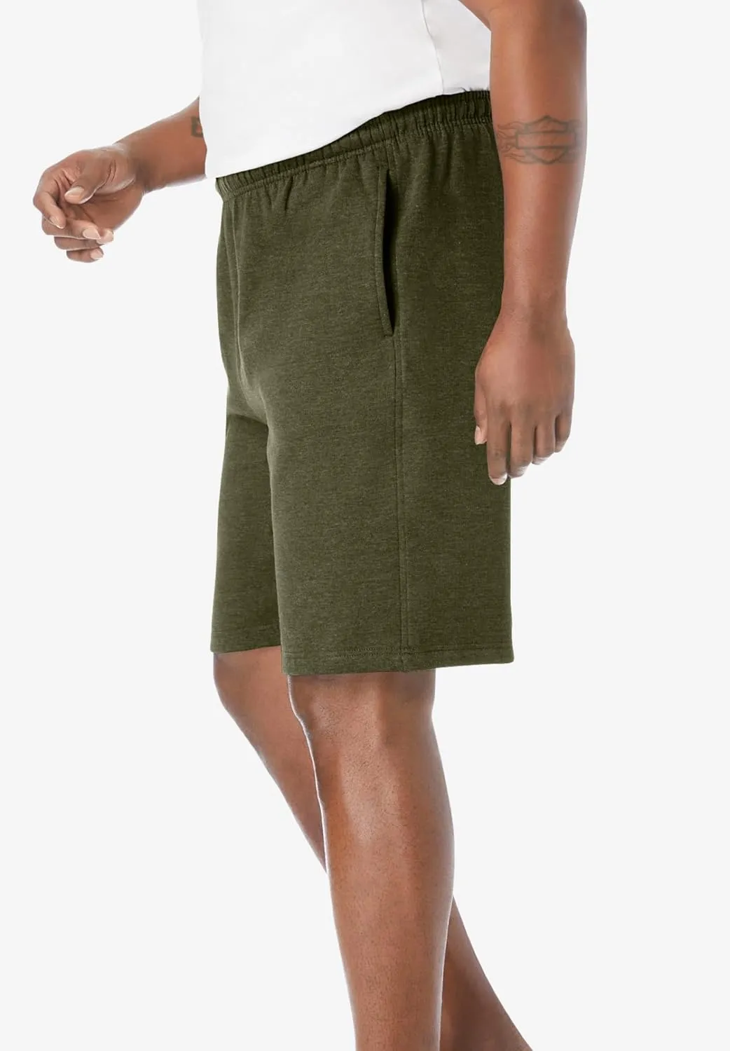 KingSize Men's Big & Tall Comfort Fleece Shorts