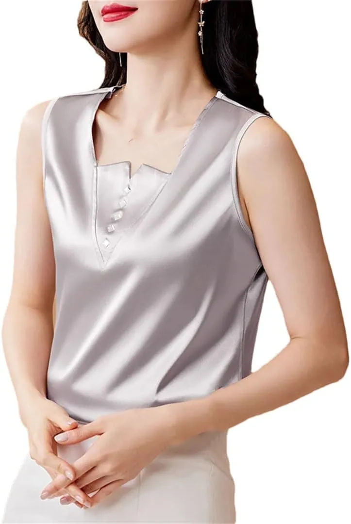 Korean Fashion Women Tank Tops Solid Color Casual Camisole Spring Summer Sleeveless Vest Shirt