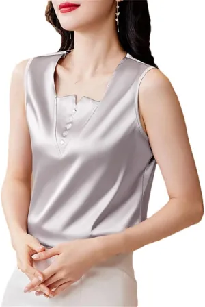 Korean Fashion Women Tank Tops Solid Color Casual Camisole Spring Summer Sleeveless Vest Shirt
