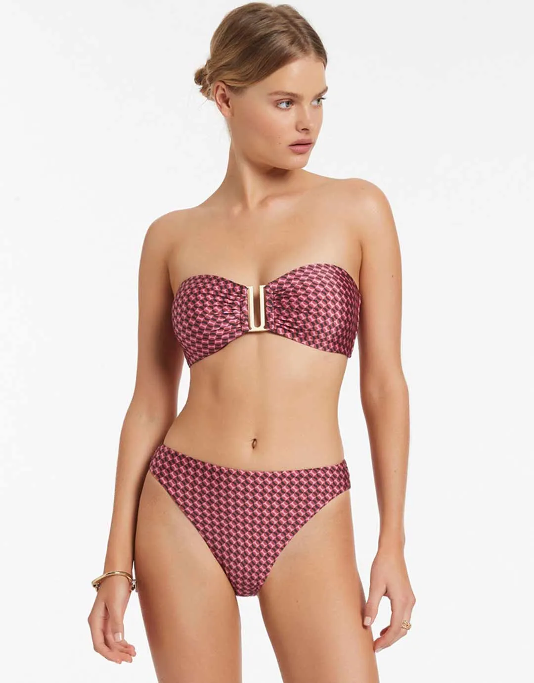 Lalita Bandeau Bikini Top - Orchid