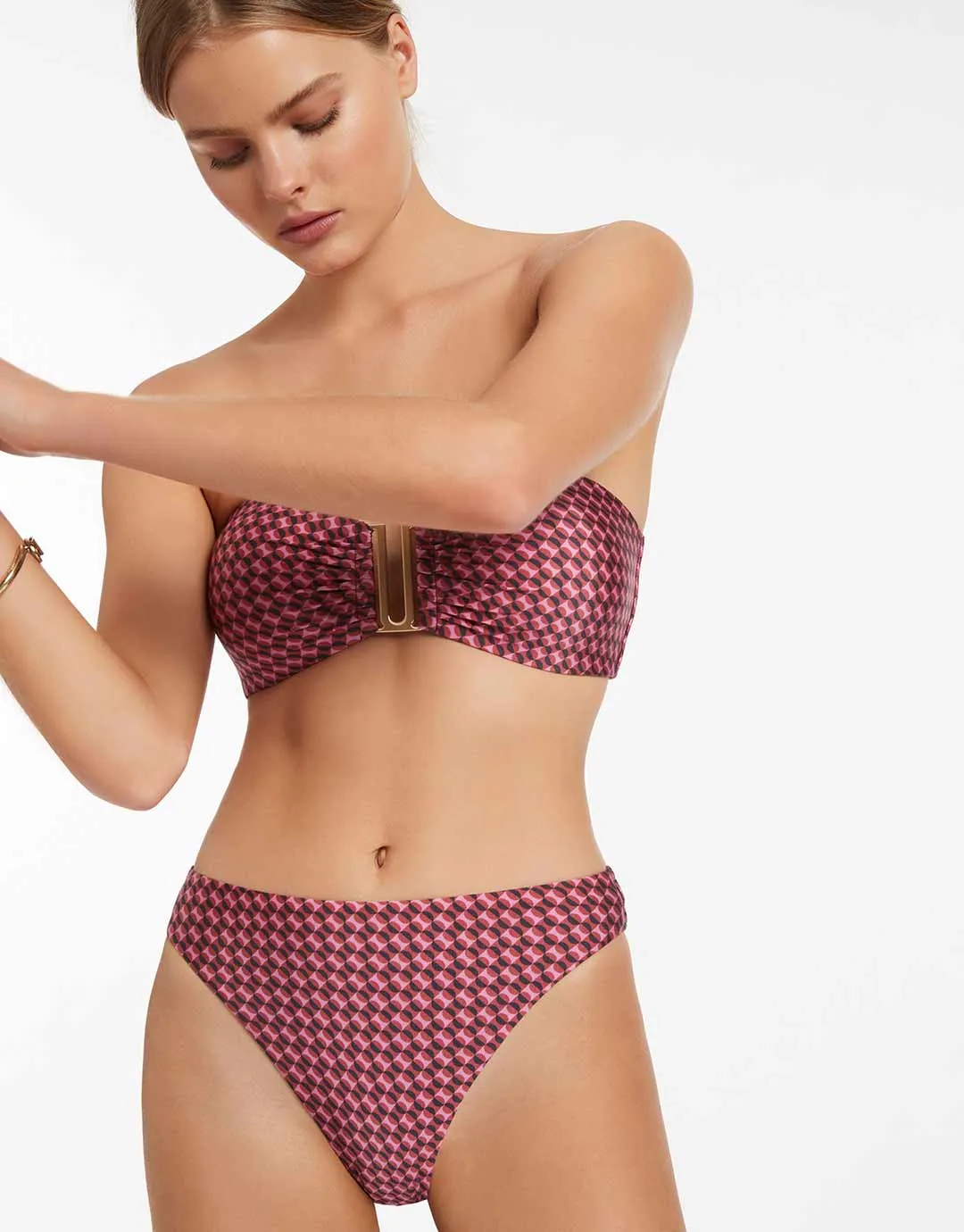 Lalita Bandeau Bikini Top - Orchid