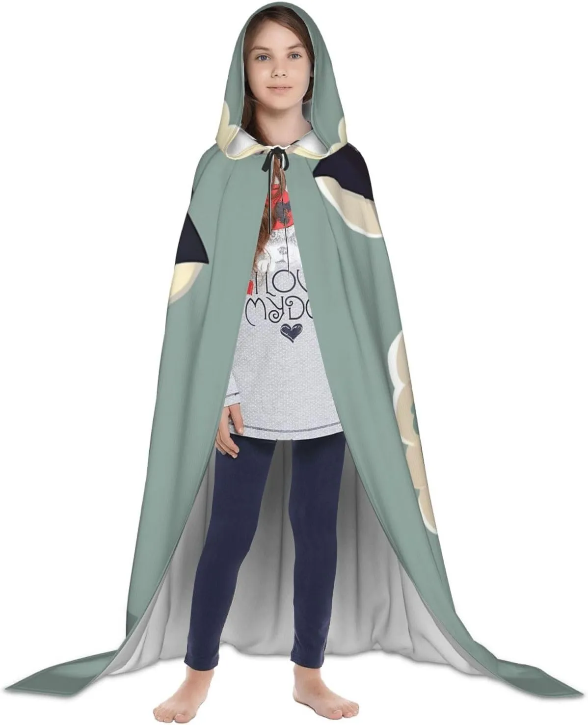 Lamb Hooded Cloak Coat Winter Warm Long Cloak Cosplay Costumes Outerwear Carnivals Hoodies Capes