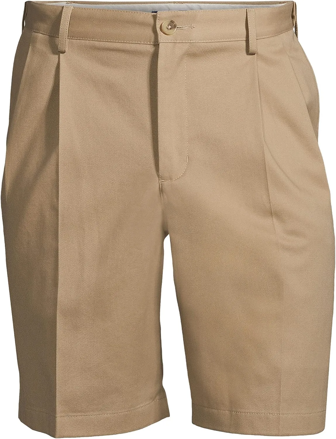 Lands' End Men's Comfort Waist Pleated 9" No Iron Chino Shorts