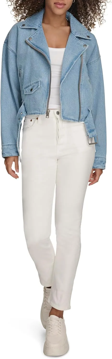 Levi's Women's Cropped Denim Moto