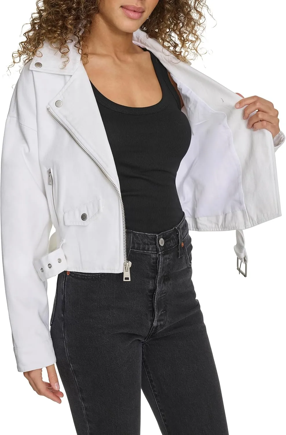Levi's Women's Cropped Denim Moto