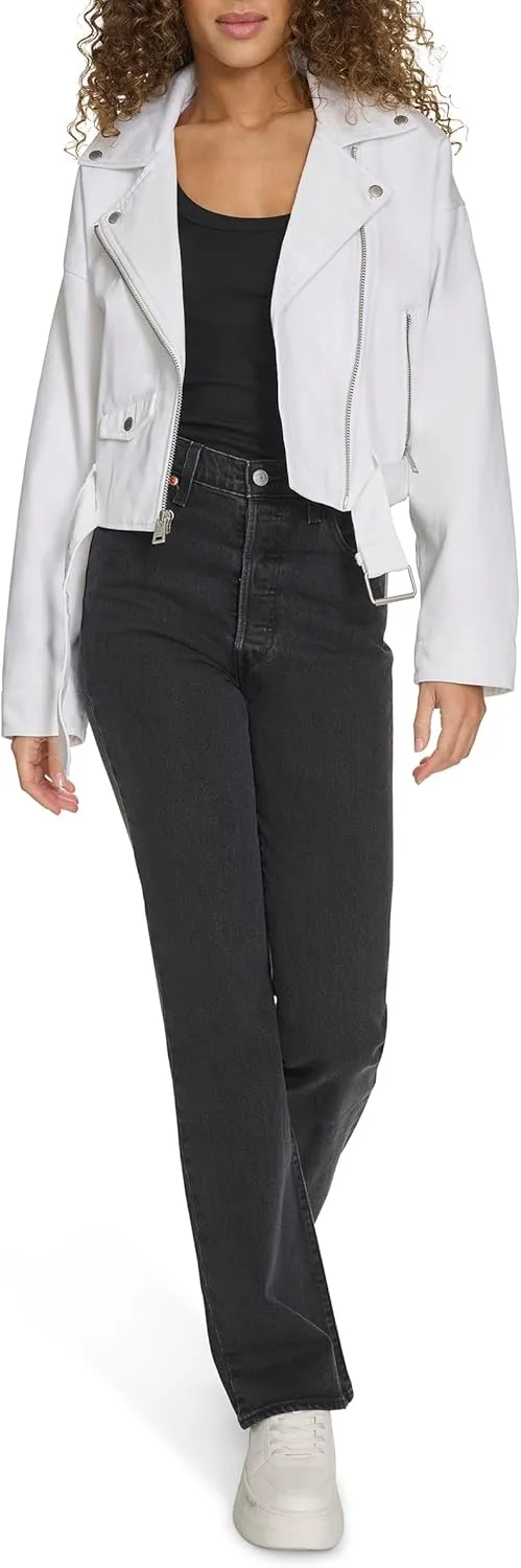 Levi's Women's Cropped Denim Moto