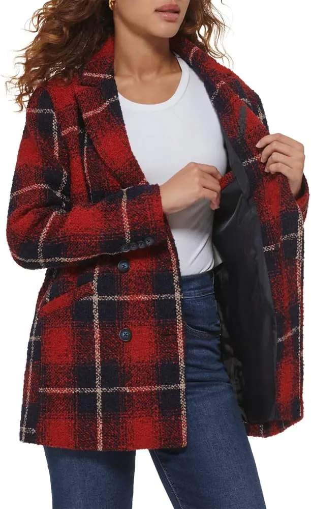 Levi's Women's Wool Blend Double Breasted Blazer