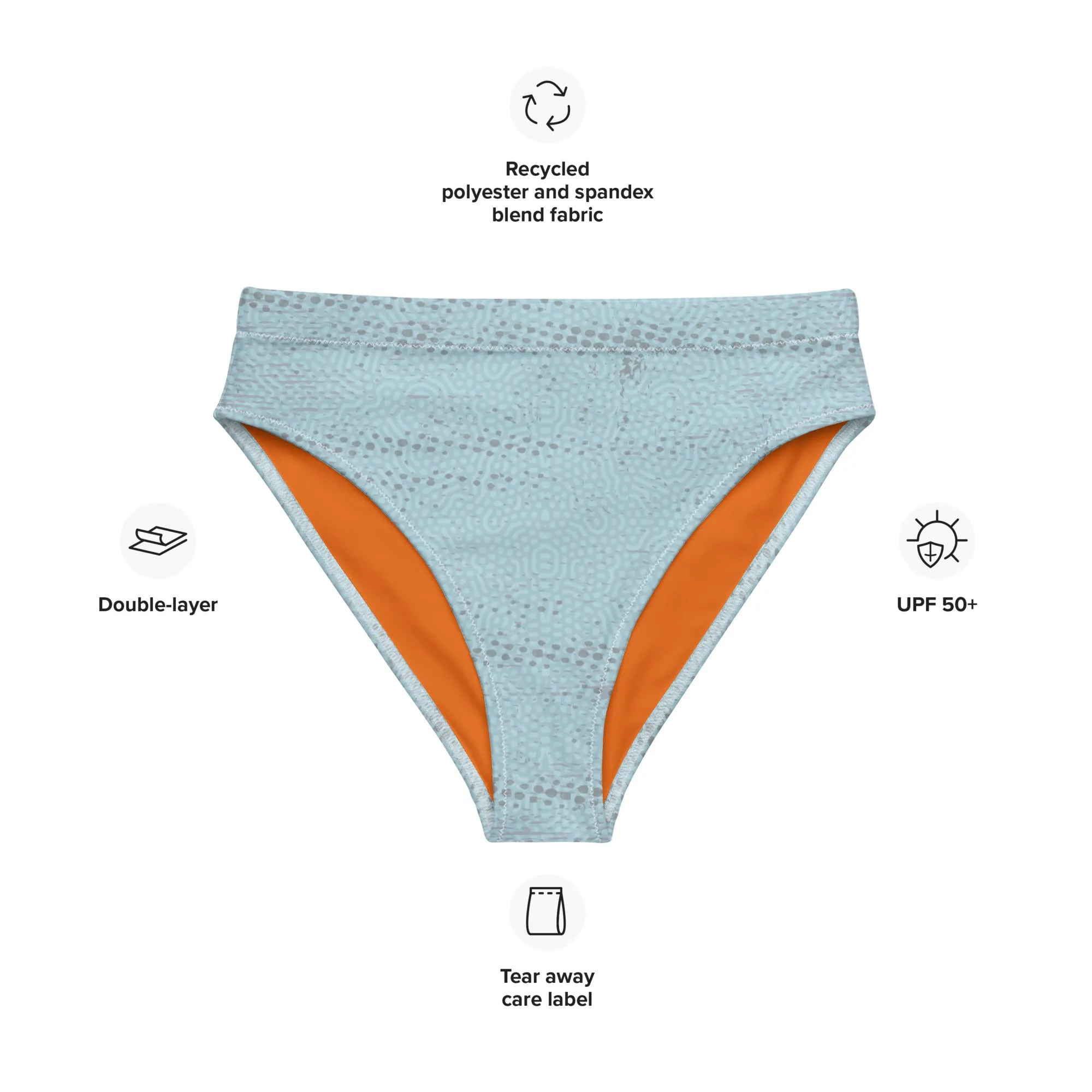 Life League Gear - ADAPT - Keys Blue - Recycled High-Waisted Bikini Bottom