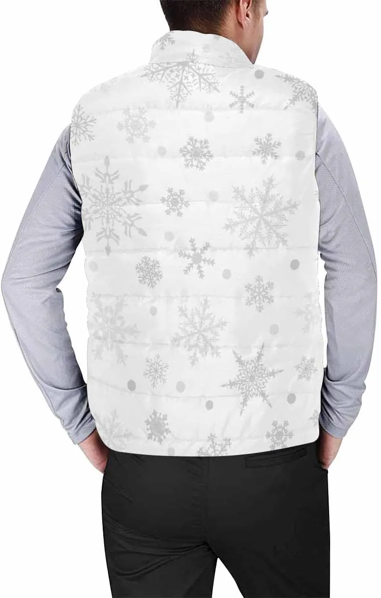 Lightweight Vest Men Hohoho Pattern Men'S Padded Cotton Puffer Vest Winter Sleeveless Jacket Coat Warm Outerwear