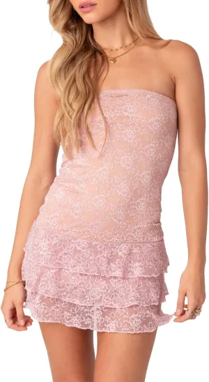 lisenraIn Women Strapless Tube Dress Y2k Off Shoulder Short Tube Dress Summer Sexy Going Out Mini Dress Party Clubwear