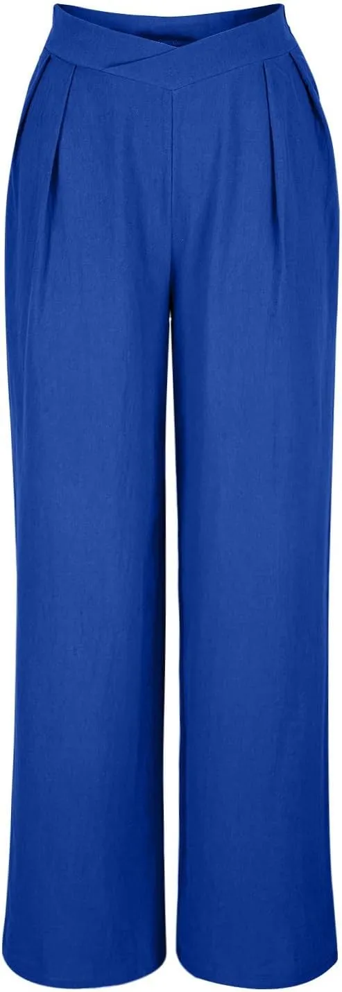 Loose Fit for Women Fall Summer Sport Athletic High Cut Flare Wide Leg Trousers Pants Women 2025