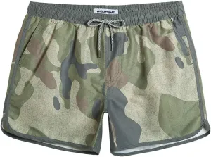 maamgic Mens Boys Short 80s 90s Vintage Swim Trunks with Mesh Lining Quick Dry Swim Suits Board Shorts